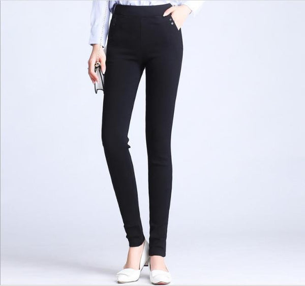 WYWAN 2019 Women  Jeans Trousers Jeans Women  Jeans Black Color Black Donna Stretch Bottoms Women's Pants Skinny Pants For Women